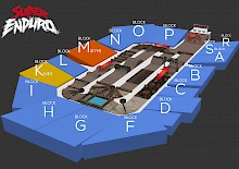 Das Streckenlayout für die SuperEnduro-WM in Riesa steht Das Streckenlayout für die SuperEnduro-WM in Riesa steht