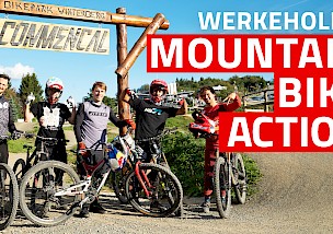 „Wandertag“ auf #Werkeholics Art: Mountainbike Action im Bikepark Winterberg.