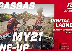 Digitale Präsentation des GASGAS Motorcycles Offroad Line-Up 2021.