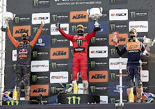 Romain Febvres erster Sieg für Kawasaki.