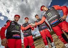 Das Monster Energy Honda Team 2021, das die Nummer 1 ziert.