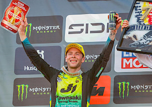 Romain Febvre teilt sich den ersten Platz in Belgien und verteidigt das Red Plate der MXGP