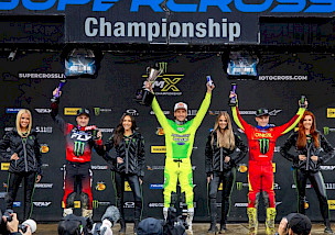 Monster Energy AMA Supercross Championship: Ken Roczen triumphiert in Cleveland, Nate Thrasher sichert sich den Sieg in der 250SMX-Klasse