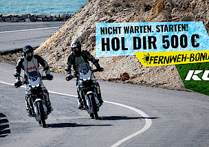 Kawasaki: 500 Euro Fernweh-Bonus für die neue KLE500!