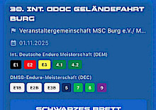Die Deutsche Enduro Meisterschaft präsentiert RaceSystem+, die neue Generation der Veranstaltungs-App