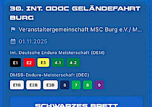 Die Deutsche Enduro Meisterschaft präsentiert RaceSystem+, die neue Generation der Veranstaltungs-App