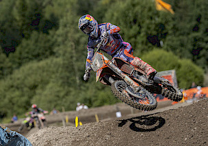 MXGP von Schweden (Uddevalla): Simon Längenfelder sichert Pole Position am Samstag und fährt solide Top-5-Ergebnisse am Sonntag