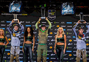 Haiden Deegan feiert Sieg in der Königsklasse beim ersten Playoff-Rennen der SMX-Weltmeisterschaft in Columbus, Levi Kitchen gewinnt die 250SMX-Klasse