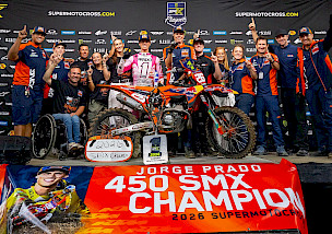 Jorge Prado in Ridgedale zum 450SMX-Weltmeister 2026 gekrönt